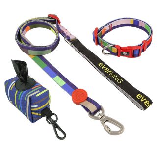 Amazon custom Polyester personalized dog collar and leash manufacturer