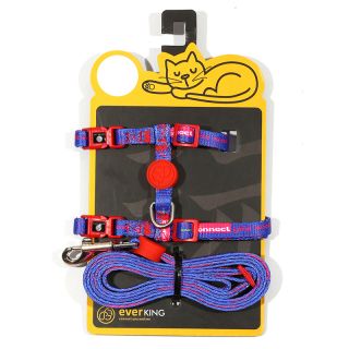High quality cat leash with custom package matching cat harness