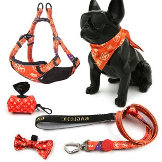 Everking 6 Pcs Set Cute Custom Training Best Dog Harness And Leash Set