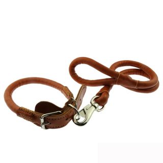 Custom OEM brand luxury pu leather pet cat dog collar and leash set