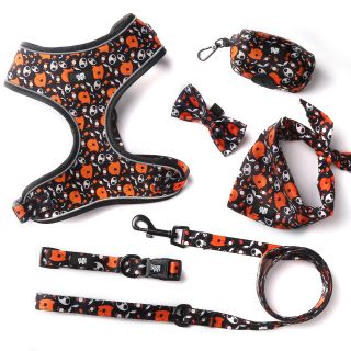 OEM 6 Piece Dog Harness Set Custom Logo, Unique Patterns Adjustable Fit Direct from Factory
